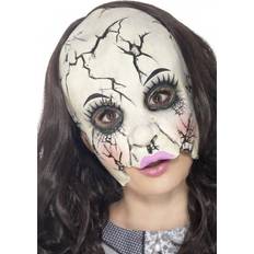 Halloween Facemasks Fancy Dress Smiffys Damaged Doll Mask