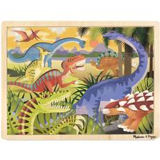 Wooden jigsaw puzzle Melissa & Doug Dinosaur Wooden Jigsaw Puzzle 24 Bitar