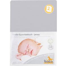 Beige Sábanas Pinolino Jersey Spannbetttücher für Kinderbetten im Doppelpack