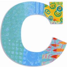 Turquoise Letters Kid's Room Djeco Peacock Letter C