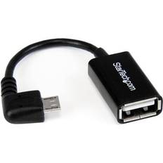 Cables StarTech Right Angle USB A-USB Micro-B OTG 2.0 0.4ft