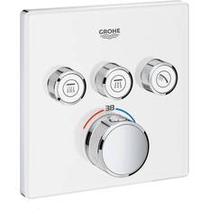 White Taps Grohe Grohtherm SmartControl (29157LS0) Chrome, White