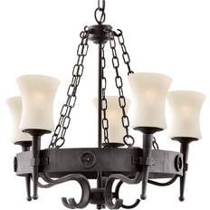 Searchlight Electric Cartwheel Pendant Lamp 63cm