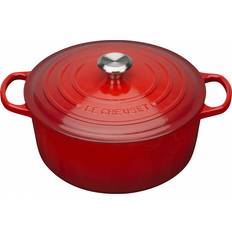 Fonte Cocottes Le Creuset Cerise Signature Cast Iron Round avec couvercle 2.4 L 20 cm