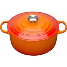 Fonte Autres Pots Le Creuset Volcanic Signature avec couvercle 6.7 L 28 cm