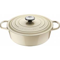 Le creuset 4.1 Le Creuset Almond Signature Oval with lid 4.1 L 27 cm