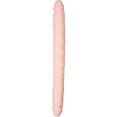 Speeltje voor koppels Dildos Easytoys Huidkleurige dubbele dildo Beige