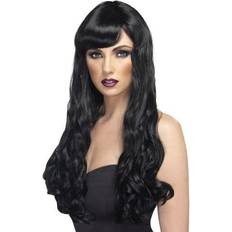 Long Wigs Fancy Dress Smiffys Desire Wig Black