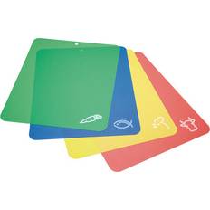 KitchenCraft Flexible Colour Coded Chopping Board 4pcs 38cm