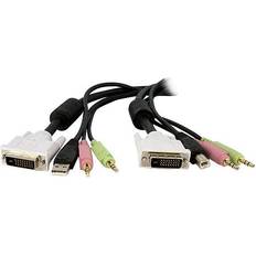 StarTech DVI-D/USB A/3.5mm - DVI-D/USB B/3.5mm 3m