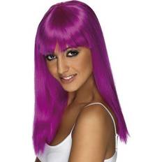 Cheap Parrucche Lunghe Smiffys Glamourama Wig Neon Purple