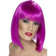 Wigs Smiffys Glam Wig Neon Purple