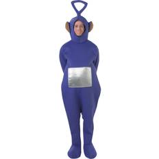 Rubies Costume Tinky Winky Deluxe da adulto, Tuta intera con tasca interna accessorio per la testa, Taglia Standard, Ufficiale Teletubbies per Addio al celibato, Carnevale, Cosplay, Feste