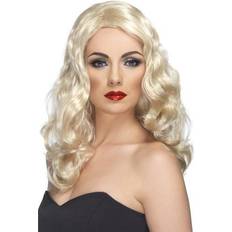 Blonde Long Wigs Smiffys Glamorous Wig Blonde