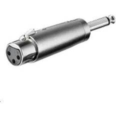 XLR Kabler MicroConnect XLR-6.3mm M-F Adapter