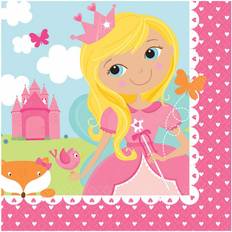 Prinsesser Papirservietter Amscan Napkins Woodland Princess Luncheon 16-pack