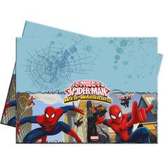 Spider plates Table Cloth Spider Man Web Warriors Canvas