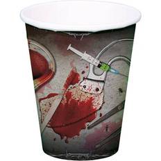 Papkopper Folat Paper Cup Bugs Bloody Halloween 8-pack