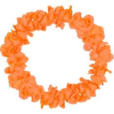 Hawaii Lei Neon Orange Floral