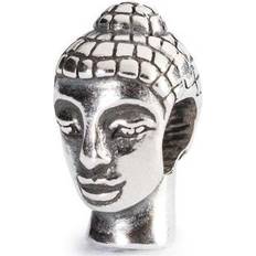 Trollbeads Charms & Vedhæng Trollbeads Head of Buddha Bead Charm - Silver