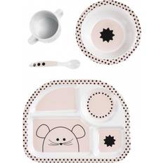 Melamina Vajilla para bebé Lässig Kids Dish Set Little Chums Mouse