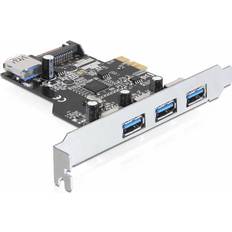 DeLock PCI Express Card 3 x USB 3.0 Adaptateur USB PCIe 2.0 USB 3.0 4 Ports