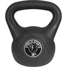 Kettlebells 14 Gorilla Sports Vinyl Cement Kettlebell 14kg