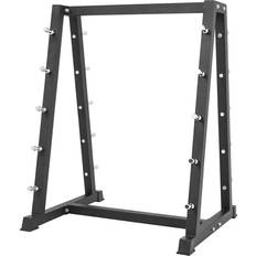 Gorilla Sports Fixed Rubber Barbell Rack