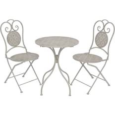 vidaXL 43154 1 Table incl. 2 Chairs Café Group Bistro Set, 1 Table incl. 2 Chairs