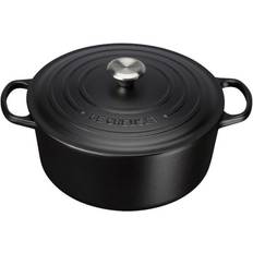 Le Creuset Satin Black Signature Cast Iron Round with lid 6.7 L 28 cm