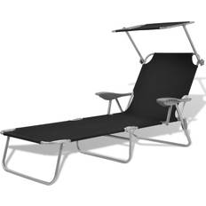 Garden & Outdoor Furniture vidaXL Sun Lounger with Canopy