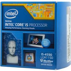 Intel Socket 1150 Processeurs Intel Core i5-4590 Core i5 4th Gen Haswell Quad-Core 3.3 GHz LGA 1150 84W HD Graphics 4600 Desktop Processor BX80646I54590