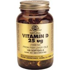 Fatty Acids Solgar D-Vitamin 25 ug (1000 IU) 100 pcs