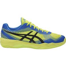 Blue - Men Volleyball Shoes Asics Volley Elite FF M - Energy Green/Directoire Blue/Black