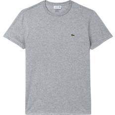 Lacoste T-Shirts Lacoste Crew Neck Pima Cotton Jersey T-shirt - Silver Chine