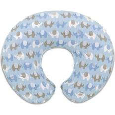 Sì Coperture Cuscino da Allattamento/Gravidanza Chicco Boppy Slipcover Blue Elephants