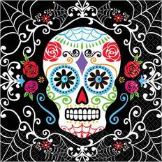 Halloween Paper Napkins Amscan Napkins Day of the Dead Luncheon 16-pack