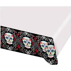 Halloween Plates, Cups & Cutlery Amscan Table Cloth Day of the Dead