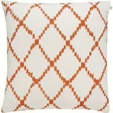 Chhatwal & Jonsson Ikat Kerela Cushion Cover White/Orange (50x50cm)