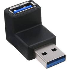 InLine Angled 90° USB A-USB A 3.0 M-F Adapter