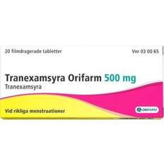 Tranexamsyra Tranexamsyra Orifarm 500mg 20 st Tablett