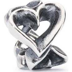 Hearts Galore Bead Charm - Silver
