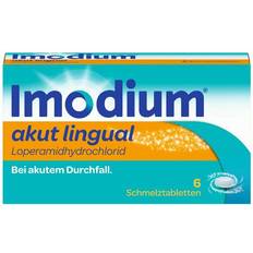 Imodium Håndkøbsmedicin Imodium Akut Lingual 2mg 6 stk Sugetablet