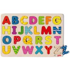 Puzzles Goki Puzzle d'encastrement Alphabet majuscules A-Z