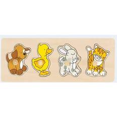 Goki Pussel Goki Dog Duck Rabbit Cat 4 Bitar