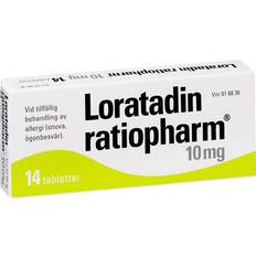 Loratadin Receptfria läkemedel Loratadine Ratiopharm 10mg 14 st Tablett