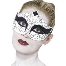 Halloween Masques pour les yeux Smiffys Loup de Cygne Gothique