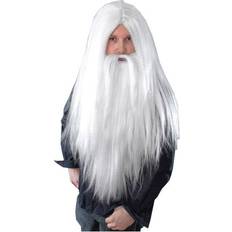 Children - Halloween Wigs Bristol Wizard Wig Long Beard White