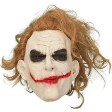 Clowner Maskerad Heltäckande masker Hisab Joker Latex Mask Joker with Hair