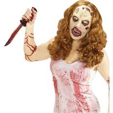Maschere per la Testa Widmann Zombie Woman Mask w Long Wig